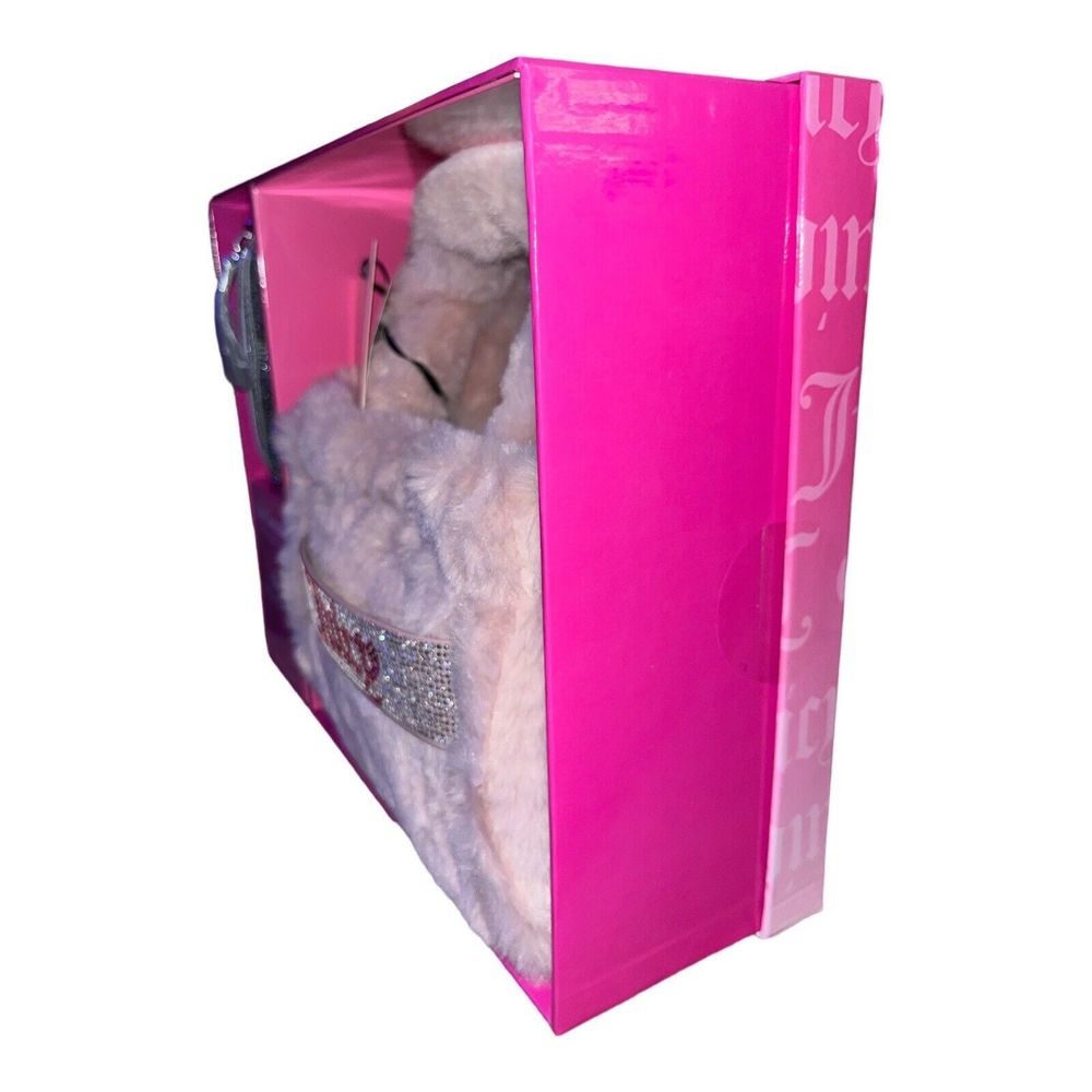 Juicy Couture Free Love Fuzzy Fluffy Mini Tote Light Pink Coin Purse Gift Set - Picture 5 of 6